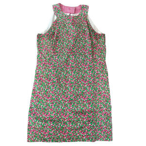 VTG Lilly Pulitzer Floral Halter Shift Dress Women’s Size 8 Preppy Bloomcore